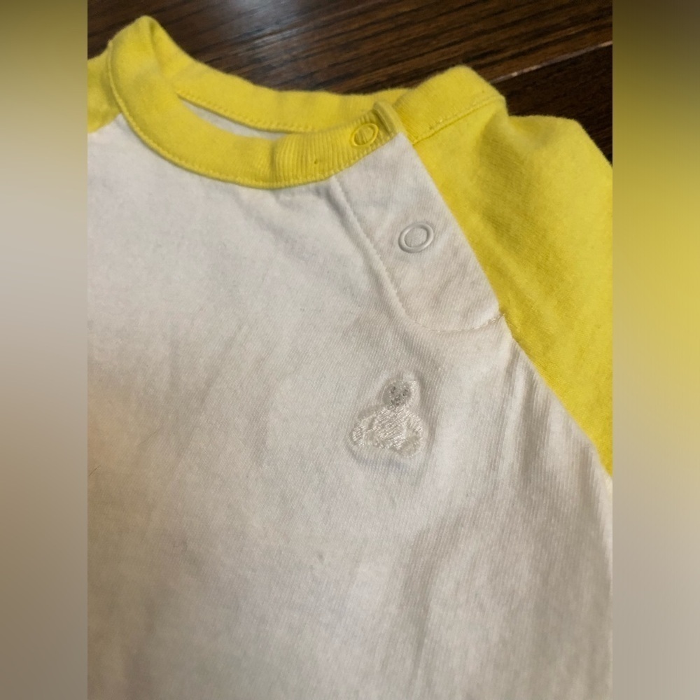 BabyGap Bundle x2: Boys 3-6M Long-Sleeve One-Pieces Yellow/Blue Stripes - EUC!! - Picture 8 of 10